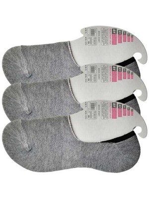 Store Mania Ieg™ Gri Kadın Babet Çorap 3 Çift