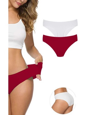 Store Mania Ieg™ 2 Adet Kadın Dikişsiz Lazer Kesim Esnek Iz Yapmayan Külot S5