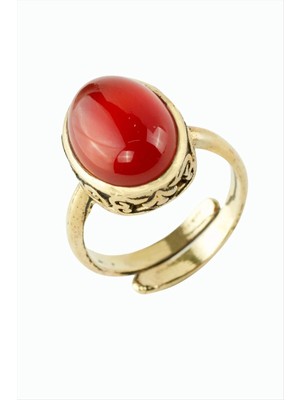 Store Mania Ieg™ Oval Doğaltaşlı Otantik Yüzük