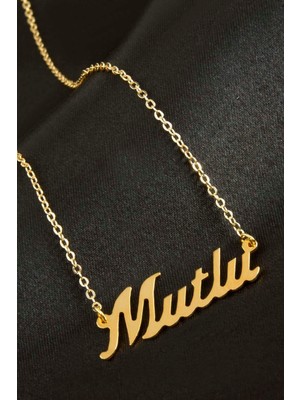Store Mania Ieg™ Mutlu Isimli Kolye (Kişiye Özel)
