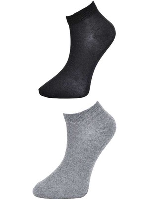 Store Mania Ieg™ Siyah ve Gri Kadın Bilek Çorap 9 Çift