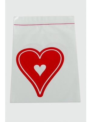 Store Mania Ieg™ 11*17 Kalp Sedef Poşet Paketi 100 Adet