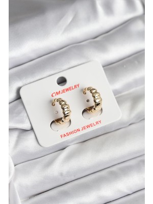 Store Mania Ieg™ 14K Gold Renk Kaplama cm Kadın Küpe