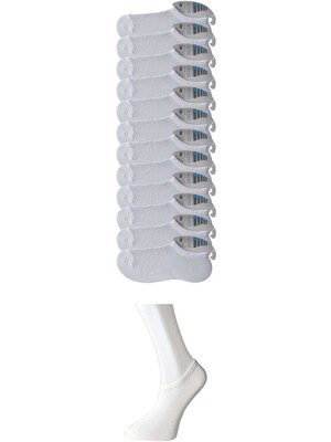 Store Mania Ieg™ Beyaz Erkek Görünmez Çorap 12 Çift