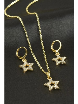 Store Mania Ieg™ Yıldız Taşlı Set Kolye