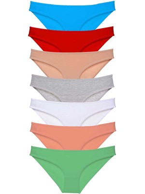 Store Mania Ieg™ 7 Adet Süper Eko Set Likralı Kadın Slip Külot Set 4