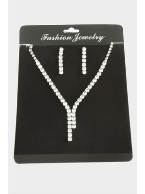 Store Mania Ieg™ Tamtur Zirkon Taşlı Lüks Set Kolye 5 mm