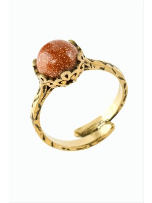 Store Mania Ieg™ Yuvarlak Doğaltaşlı Otantik Yüzük