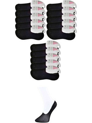 Store Mania Ieg™ Siyah Kadın Babet Çorap 15 Çift