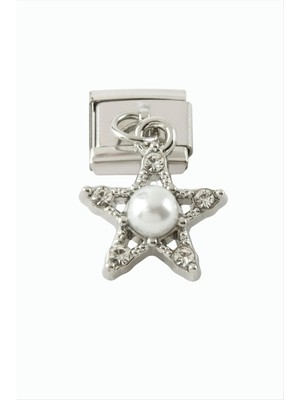 Store Mania Ieg™ Yıldız Inci Sallatılı Çelik Charm