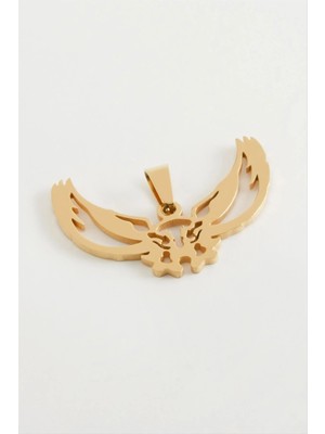 Store Mania Ieg™ Çift Başlı Kartal Çelik Kolye Ucu 3,5 cm