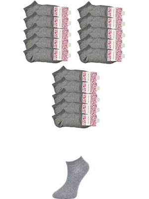 Store Mania Ieg™ Gri Kadın Bilek Çorap 15 Çift