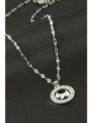 Store Mania Ieg™ Köpek Zirkon Taşlı Kolye