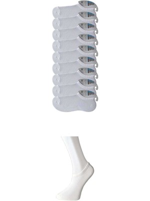 Store Mania Ieg™ Beyaz Erkek Görünmez Çorap 9 Çift