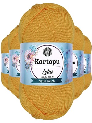 Store Mania Ieg™ 5 Adet Lotus Bikini Büstiyer Bluz Örgü Ipi  K318 Koyu Sarı