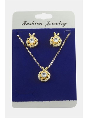 Store Mania Ieg™ Gül Zirkon Taşlı Set Kolye