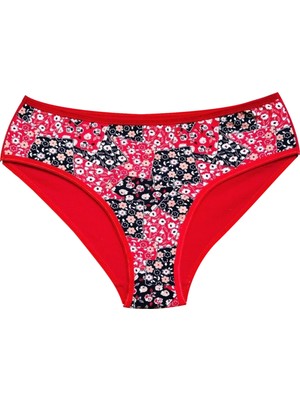 Store Mania Ieg™ Pamuklu Geniş Kenarlı Likralı Desenli Bato Kadın Külot Desen 10