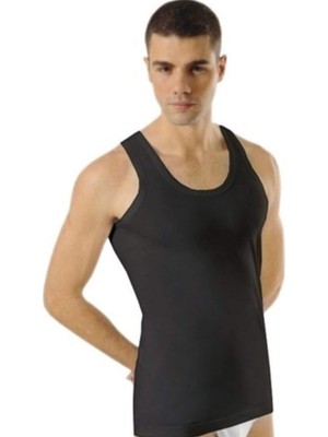 Store Mania Ieg™ Kalın Askılı Klasik Erkek Atlet Siyah - 1151A