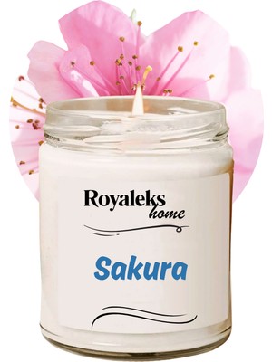 Store Mania Ieg™ Doğal Özel Seri Kokulu Dekoratif Kavanoz Mum 210 cc - Sakura - Ryl