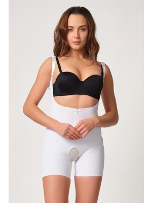 Beruflic Beyaz Mı Angel 2834 Göğsü Açık Ferumalı Tül Popo Boy Lazer Korse