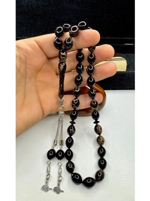 İskenderun Tesbih Iskenderun Tespih Ferdi Güven Usta Işçilikli Mükemmel Hareli Sıkma Kehribar Tesbih