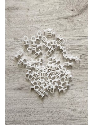 Store Mania Ieg™ Dikmeli Sistem 75 Adet Tül ve Perde Düğmesi Sağlam Korniş Halkası