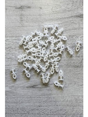 Store Mania Ieg™ Geçmeli Sistem 75 Adet Tül ve Perde Düğmesi Sağlam Korniş Halkası