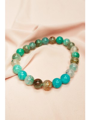 Store Mania Ieg™ Akuamarin Doğal Taş Bileklik Kutulu