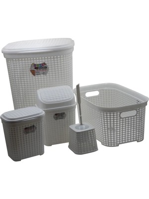 Store Mania Ieg™ Petek 5 Li Banyo Çeyiz Seti ROYALEKS-MRD307-DV