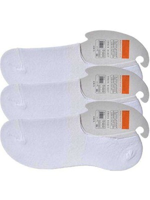 Store Mania Ieg™ Beyaz Erkek Babet Çorap 3 Çift