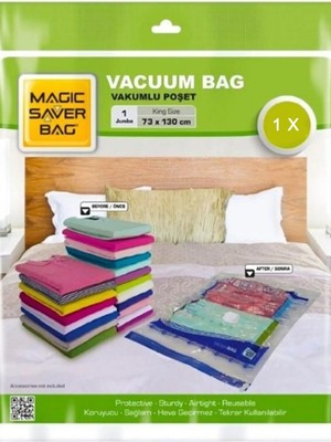 Store Mania Ieg™ Jumbo Boy (73 cm x 130 Cm) Vakumlu Poşet - Vakumlu Hurç - Vakumlu Torba