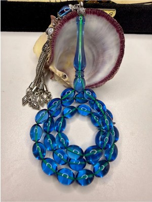 İskenderun Tesbih Iskenderun Tespih Sülün Imame Ağır Alpaka Püsküllü Cam Gibi Ateş Kehribar Tesbih