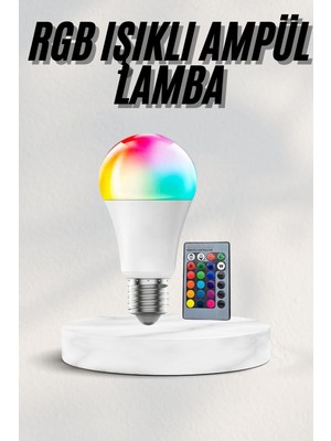 Store Mania Ieg™ Akıllı Rgb LED Ampul LED Uzaktan Kumandalı Renk Değiştiren Ampul