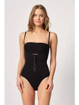 Beruflic Siyah Mı Angel 2043 Göğsü Açık Agraflı Body Korse