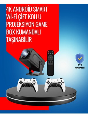 Epilons 1.5 Kg Ağırlığında, 4500 Retro Oyunlu Multimedya Projektör