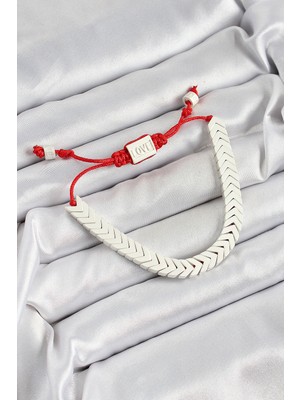 Store Mania Ieg™ Pirinç Asansörlü Beyaz Juju Kadın Bileklik - TJ-BB7189