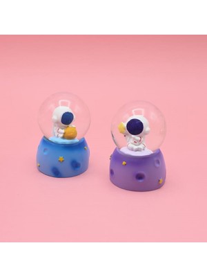 Store Mania Ieg™ Işıklı Mini Sevimli Astronot Kar Küresi 1 Adet
