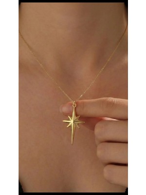 Wind Silver Luxury Kutup Yıldızı Kolye 925 Ayar