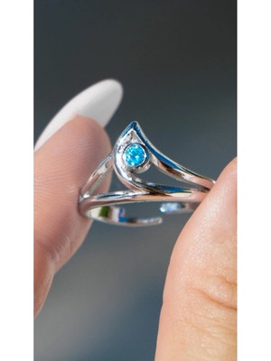 Wind Silver Sage Yüzük Ayarlı 925 Ayar