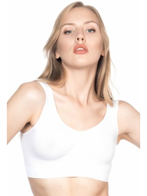 Beruflic Beyaz Mı Angel 4005 Soft Kalın Askı Büstiyer