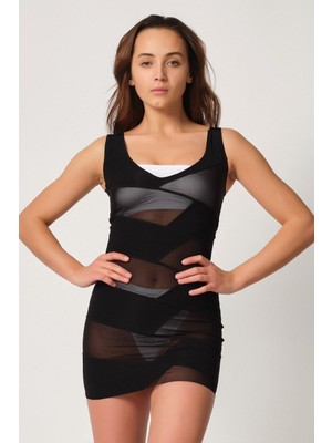 Beruflic Siyah Mı Angel 2934 Toparlayıcı Elbise Lazer Korse