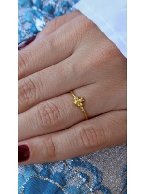 Wind Silver Minimal Arı Yüzük Ayarlı 925 Ayar