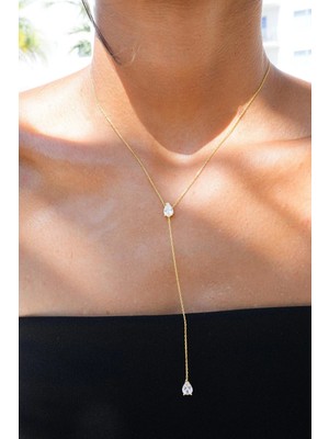 Wind Silver Damla Asansör Kolye