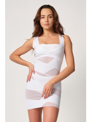 Beruflic Beyaz Mı Angel 2934 Toparlayıcı Elbise Lazer Korse