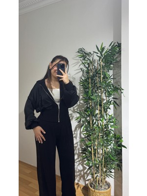 Strength Wear Saten Detaylı Siyah Modal Takım