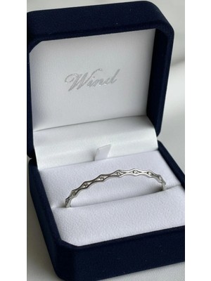 Wind Silver Tasarım Unisex Bileklik 925 Ayar
