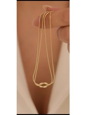 Wind Silver Düğüm Kolye 925 Ayar