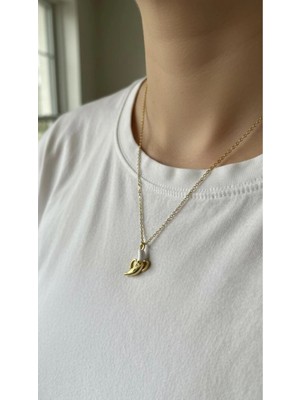 Wind Silver Luxury Muz Şans Kolyesi 925 Ayar