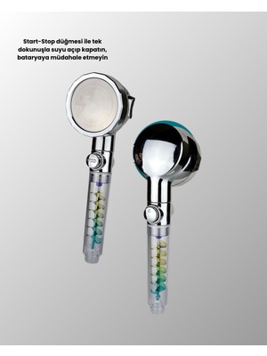 Store Mania Ieg™ Rahatlatıcı Yağmur Etkili El Duşu – Döner Pervaneli, Dayanıklı ve Şık Tasarım