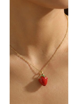 Wind Silver Çilek Kolye 925 Ayar